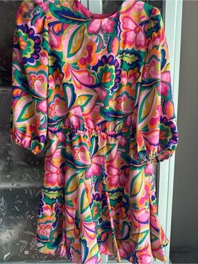 Jessica Howard Floral Maxi Dress in Pink, Green, Yellow, Blue